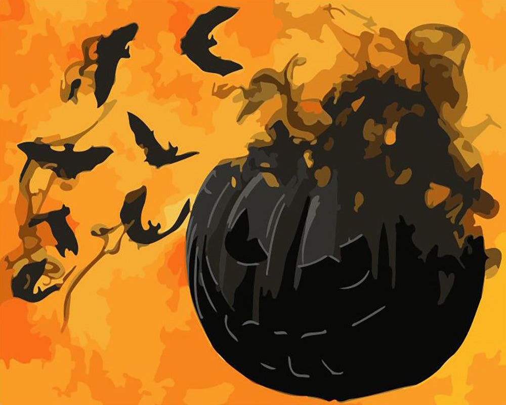 Midnight Pumpkin - 40x50 cm paint by numbers kit