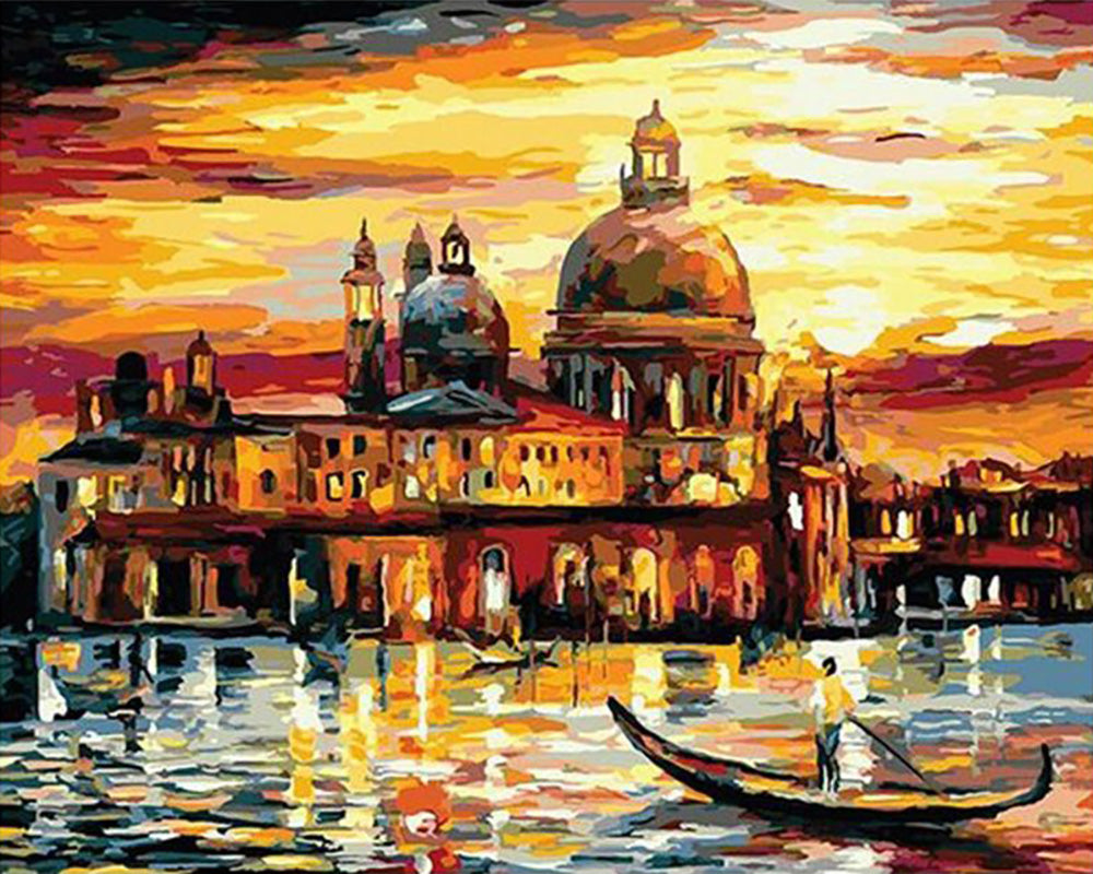 Golden Venice Sunset - 40x50 cm paint by numbers kit