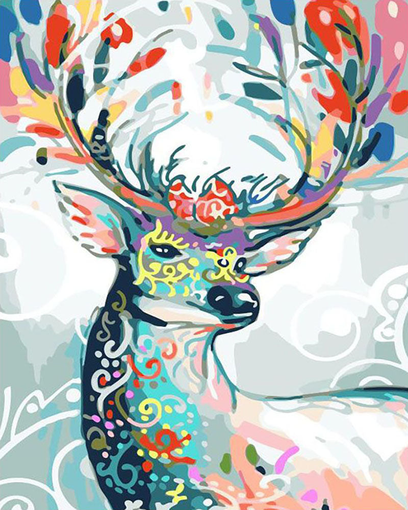 Colorful Majestic Deer - 40x50 cm paint by numbers kit