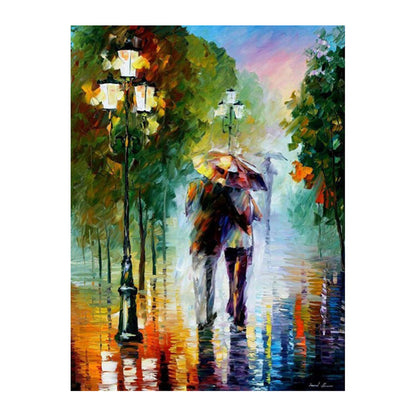 Rainy Evening Stroll - 40x50 cm paint by numbers kit