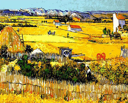 Golden Countryside Harvest - 40x50 cm paint by numbers kit
