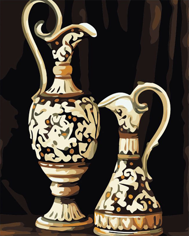 Vintage Ornamental Vases - 40x50 cm
