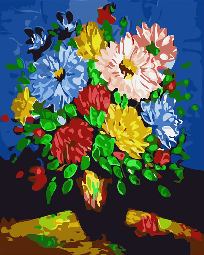 Vibrant Garden Bouquet - 40x50 cm paint by numbers kit
