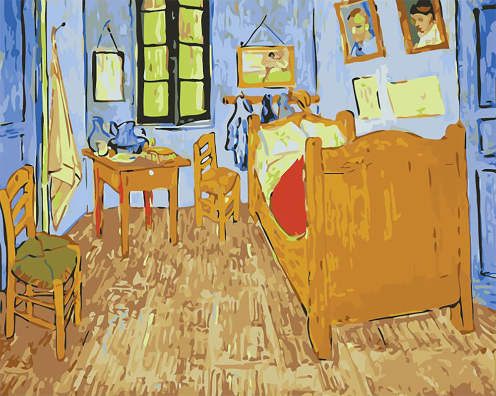 Sunny Artist Bedroom - 40x50 cm paint by numbers kit