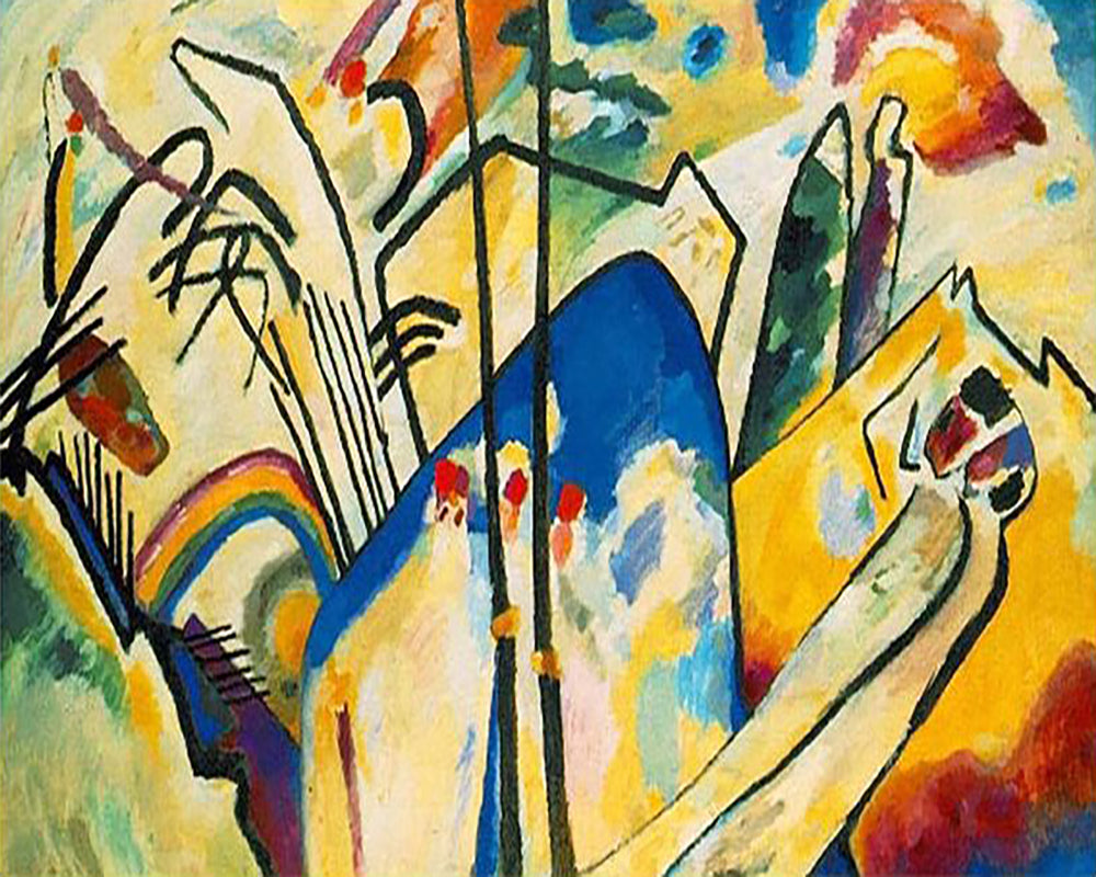 Colorful Abstract Composition - 40x50 cm paint by numbers kit