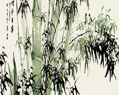 Peaceful Bamboo Grove - 40x50 cm paint by numbers kit