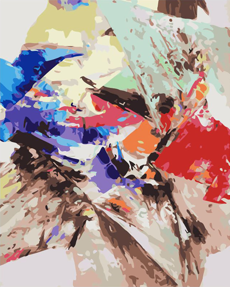 Expressive Color Burst - 40x50 cm paint by numbers kit
