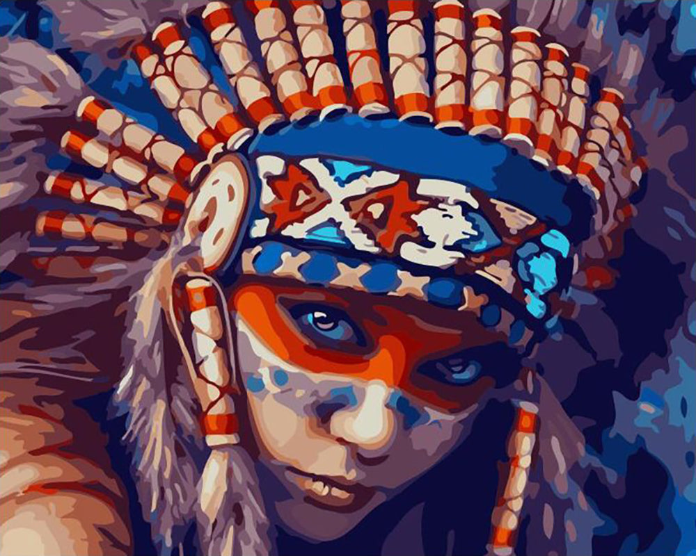 Spirit of the Warrior - 40x50 cm paint by numbers kit