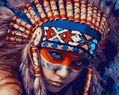 Spirit of the Warrior - 40x50 cm paint by numbers kit