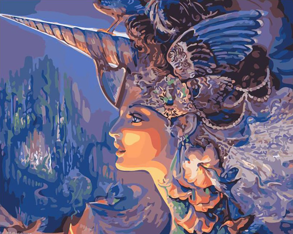Celestial Horned Queen - 40x50 cm paint by numbers kit