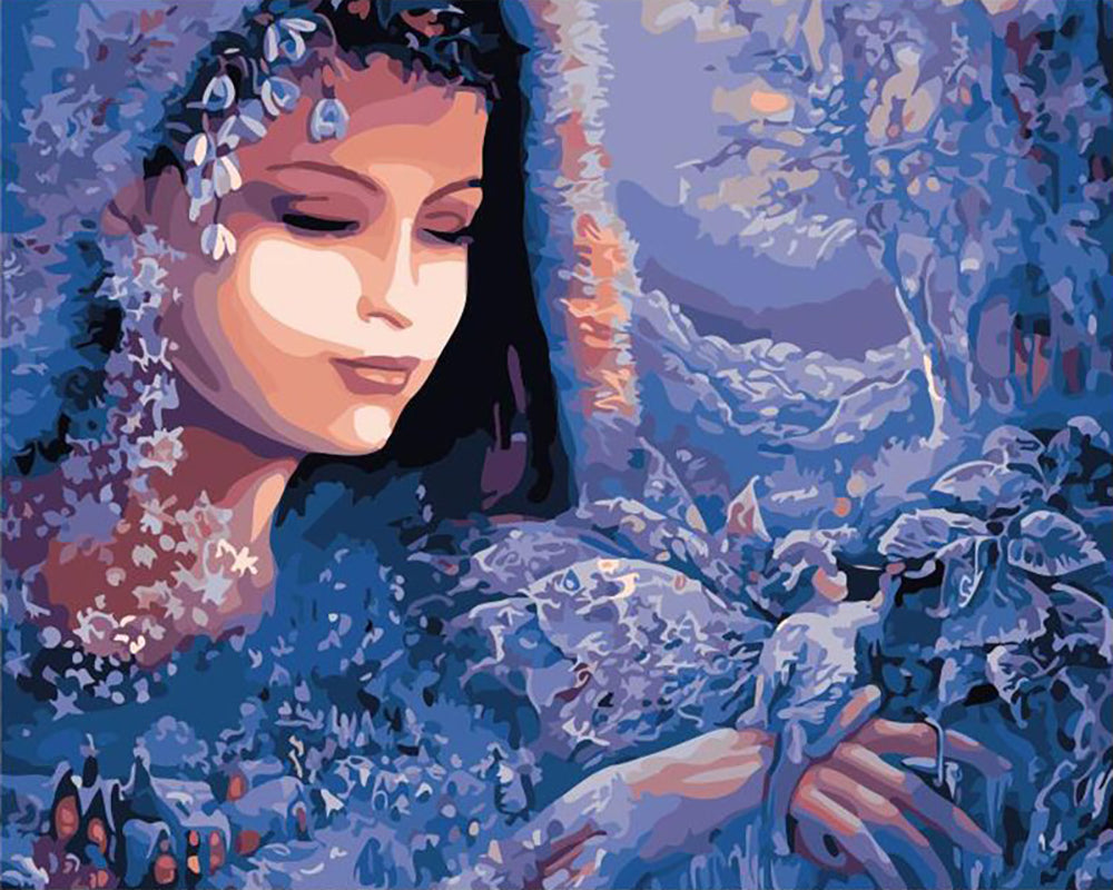 Winter Lace Dream - 40x50 cm paint by numbers kit
