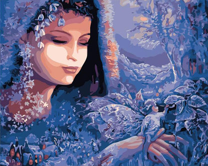 Winter Lace Dream - 40x50 cm paint by numbers kit