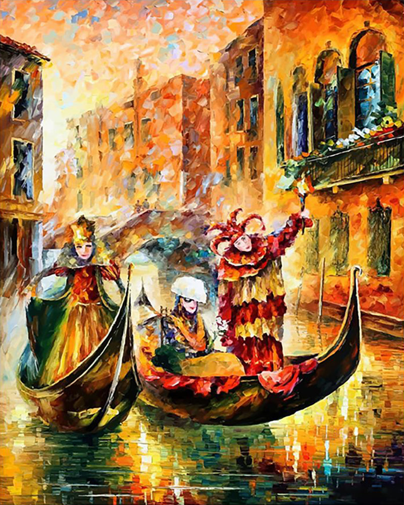 Venetian Carnival Glow - 40x50 cm paint by numbers kit