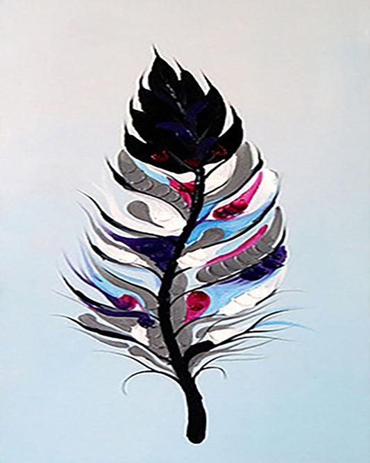 Abstract Feather - 40x50 cm
