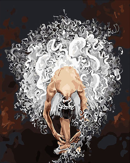 Ethereal Ballet Swirl - 40x50 cm paint by numbers kit