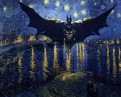 Dark Winged Guardian - 40x50 cm paint by numbers kit