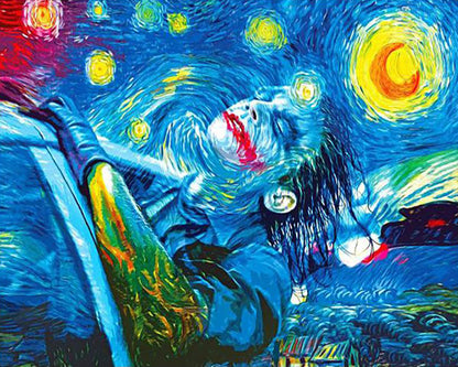 Moonlit Rebel Portrait - 40x50 cm paint by numbers kit