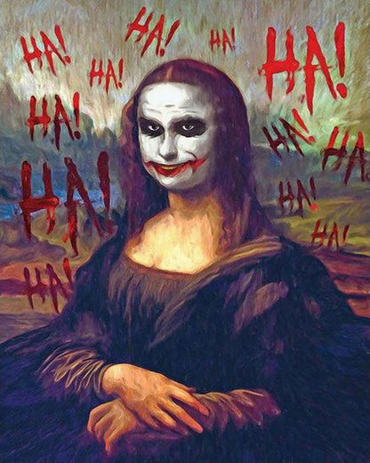 Haunted Renaissance Smile - 40x50 cm paint by numbers kit