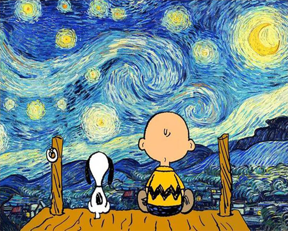 Friends Beneath the Stars - 40x50 cm paint by numbers kit