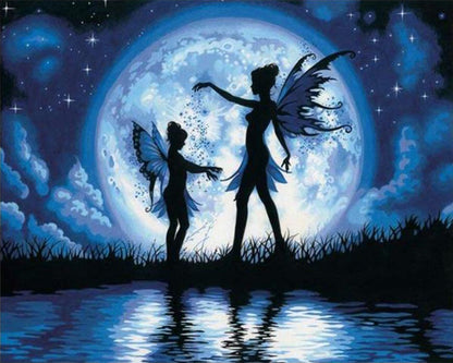 Moonlit Fairy Dance - 40x50 cm paint by numbers kit