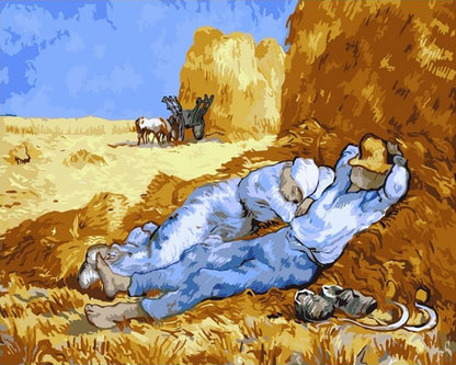 Resting in the Golden Fields - 40x50 cm paint by numbers kit