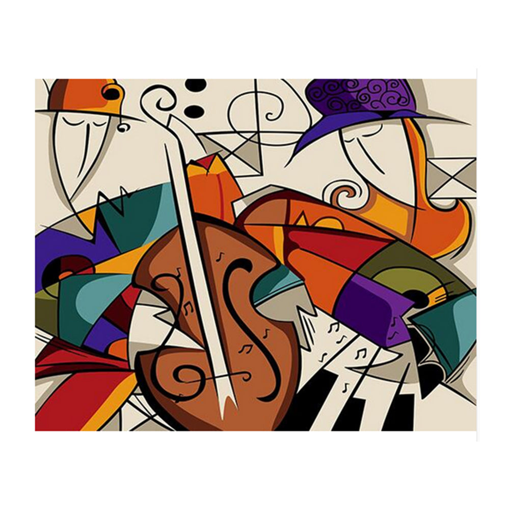 Colorful Cubist Musicians - 40x50 cm paint by numbers kit