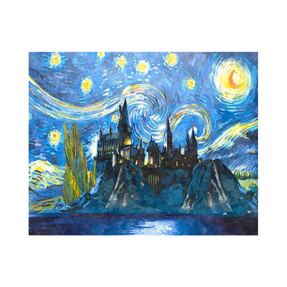 Starry Night Castle - 40x50 cm paint by numbers kit