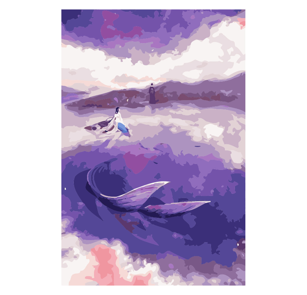 Purple Ocean Mermaid - 40x50 cm paint by numbers kit