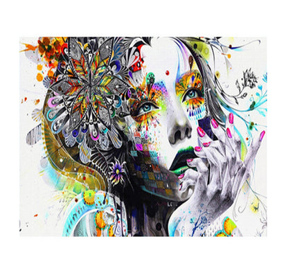 Abstract Colorful Woman - 40x50 cm paint by numbers kit