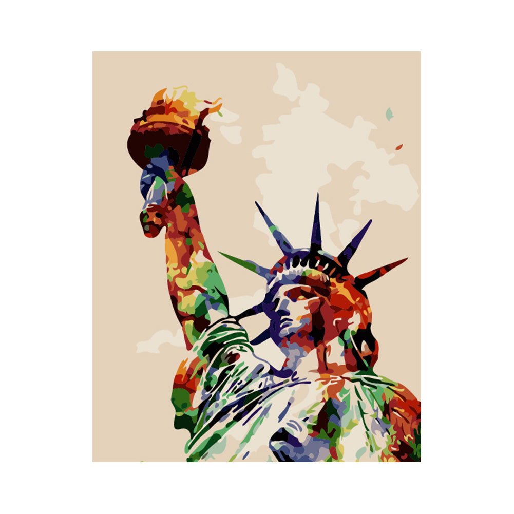 Colorful Statue of Liberty - 40x50 cm paint by numbers kit