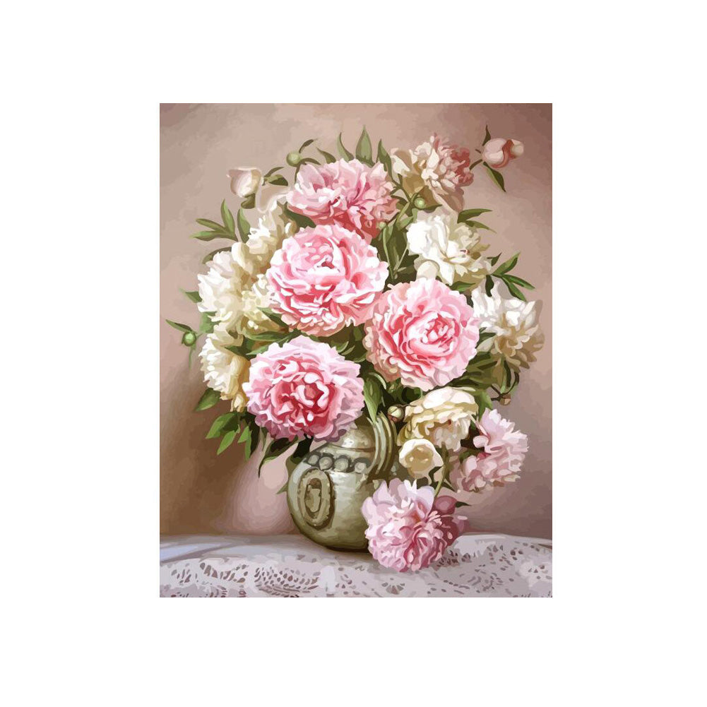 Vintage Pink Peonies - 40x50 cm paint by numbers kit