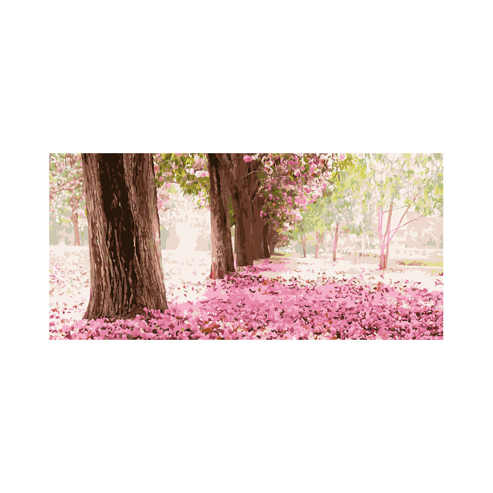 Romantic Cherry Blossom Walk - 40x50 cm paint by numbers kit