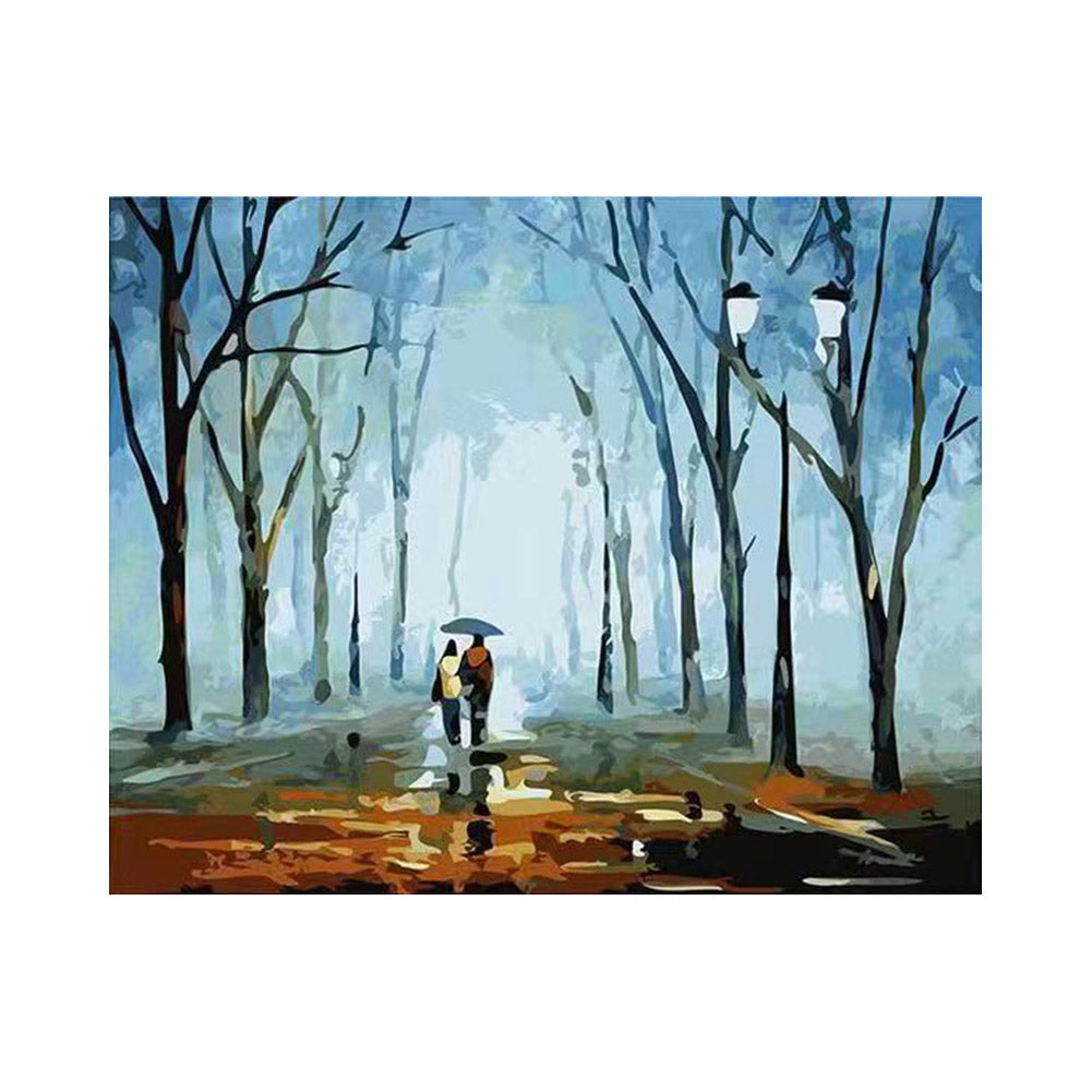 Rainy Forest Walk - 40x50 cm paint by numbers kit