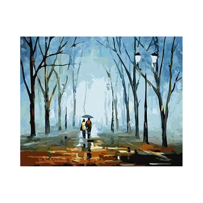 Rainy Forest Walk - 40x50 cm paint by numbers kit
