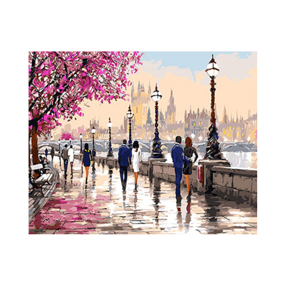 Thames Riverside Romance - 40x50 cm paint by numbers kit