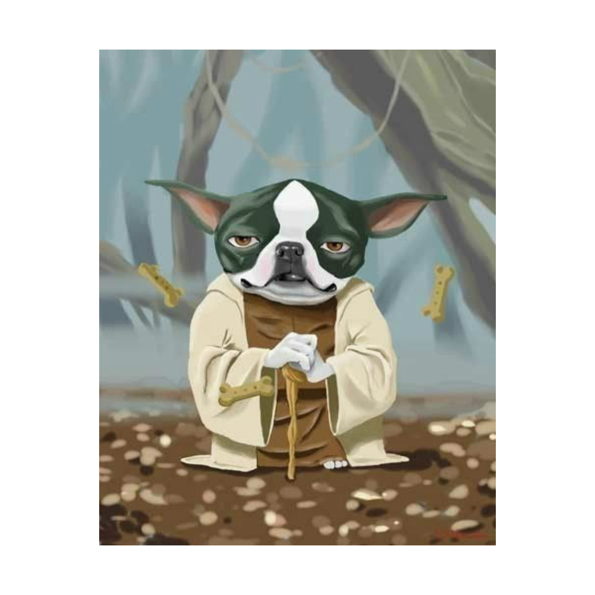 Wise Little Dog - 40x50 cm paint by numbers kit