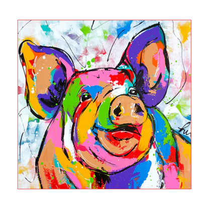 Color Splash Piglet - 40x50 cm paint by numbers kit
