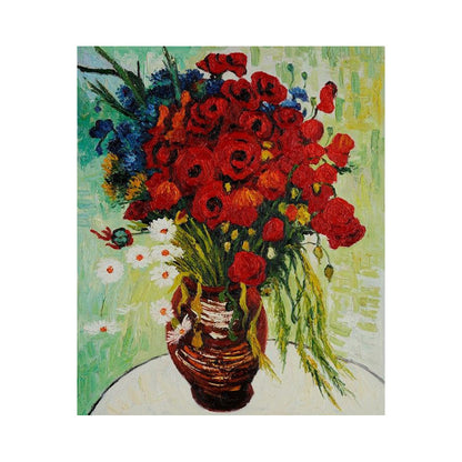 Red Poppies and Daisies - 40x50 cm paint by numbers kit