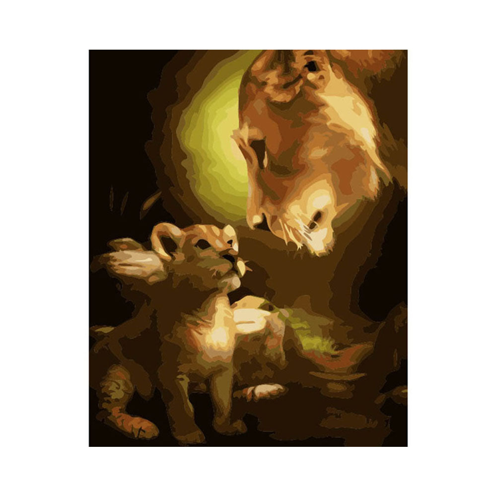 Lioness and Cub - 40x50 cm paint by numbers kit