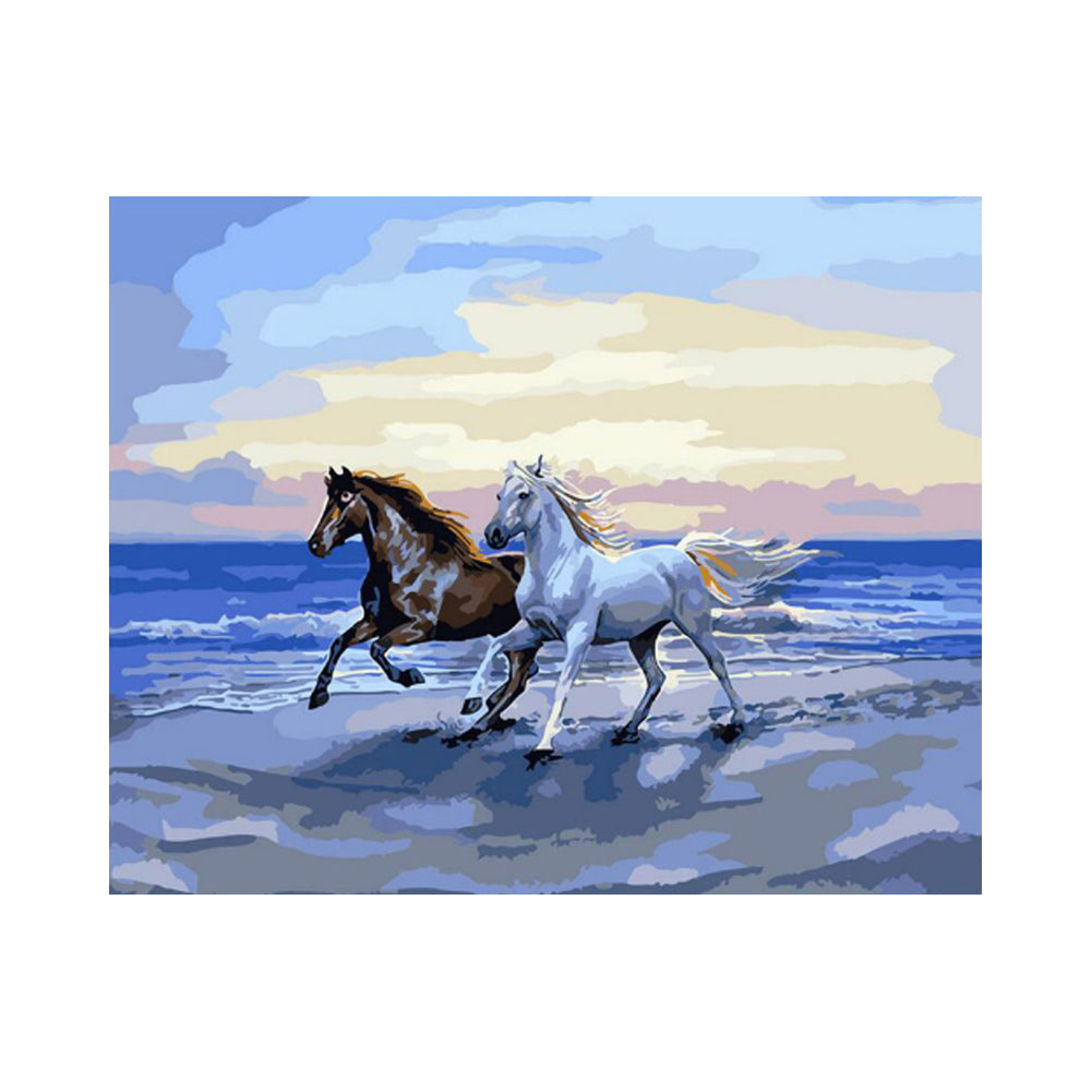Horses by the Sea - 40x50 cm paint by numbers kit