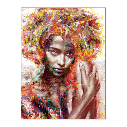 Vibrant Abstract Woman - 40x50 cm paint by numbers kit