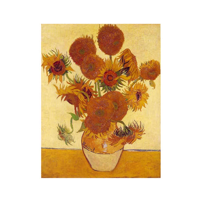 Golden Sunflowers in Vase - 40x50 cm paint by numbers kit