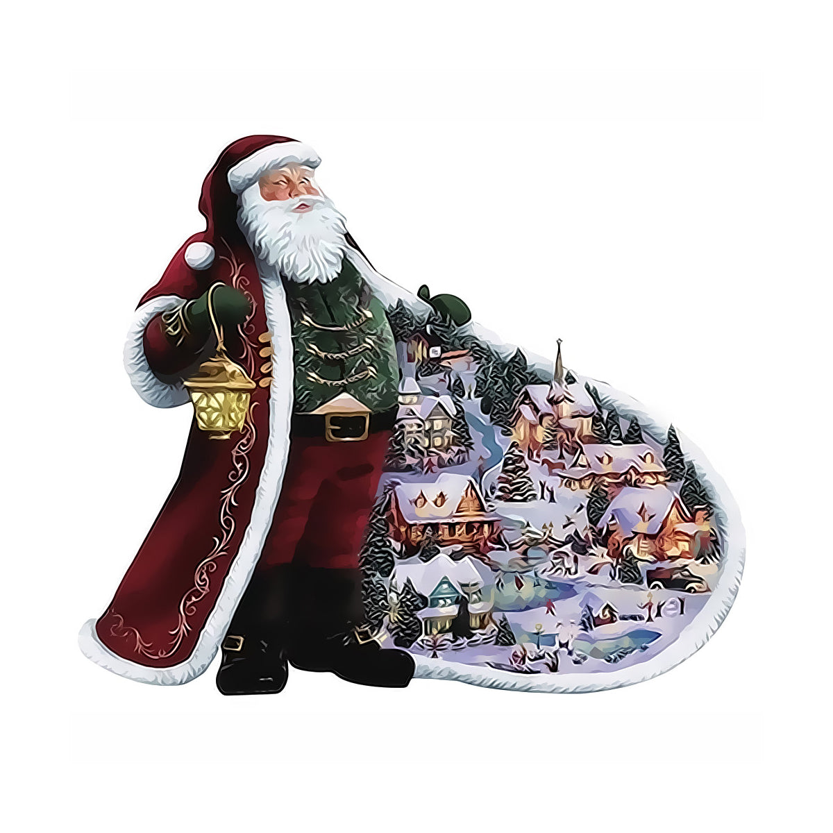 Santa Winter Village - 40x50 cm paint by numbers kit