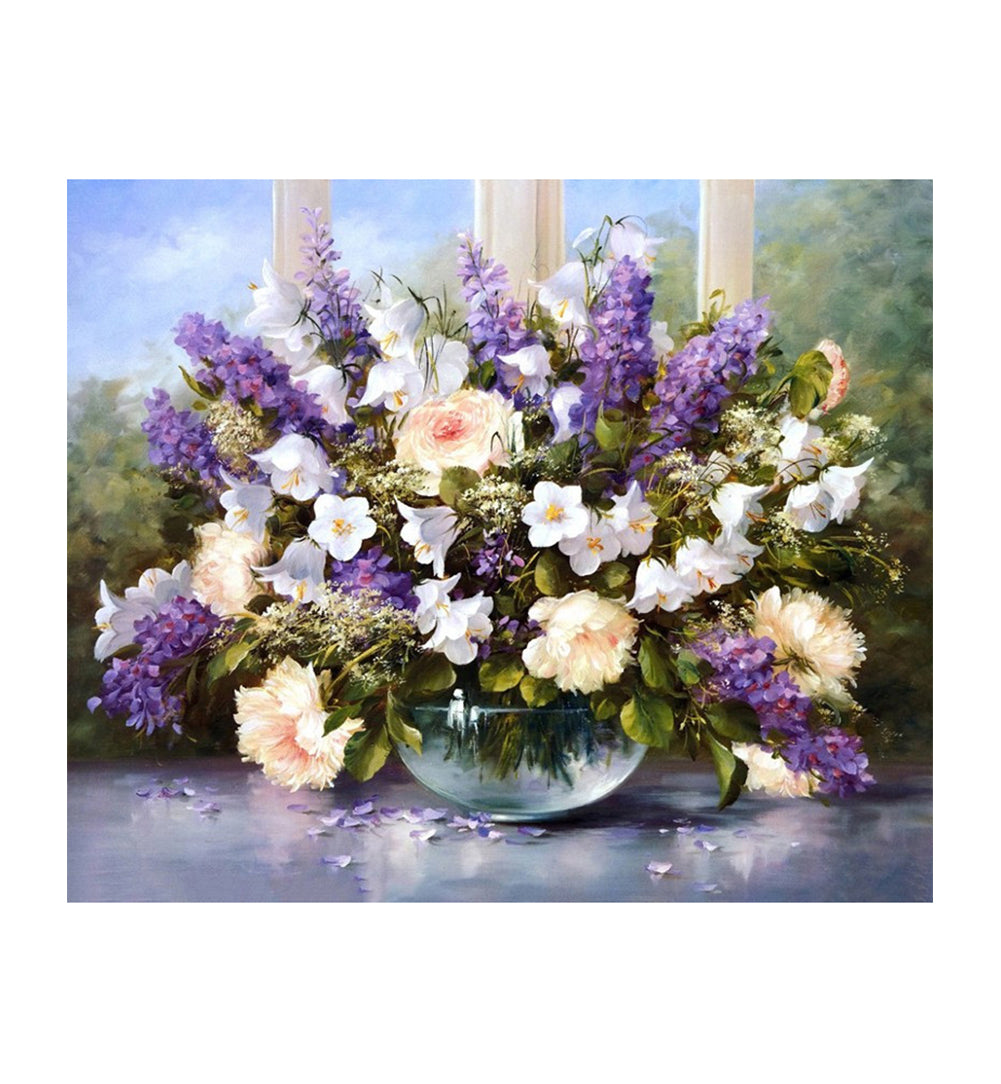 Lavender Blossom Bouquet - 40x50 cm paint by numbers kit