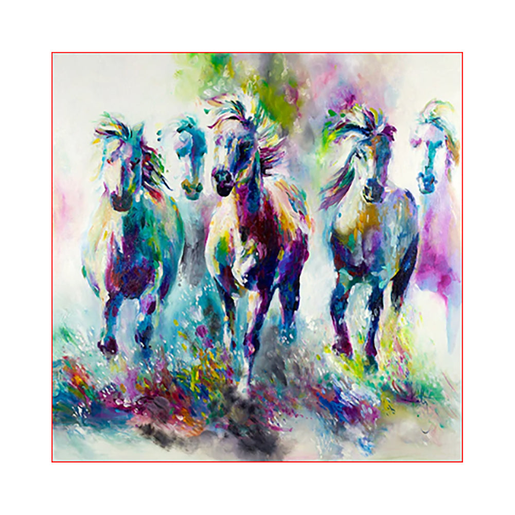 Vibrant Horses in Motion - 40x50 cm paint by numbers kit