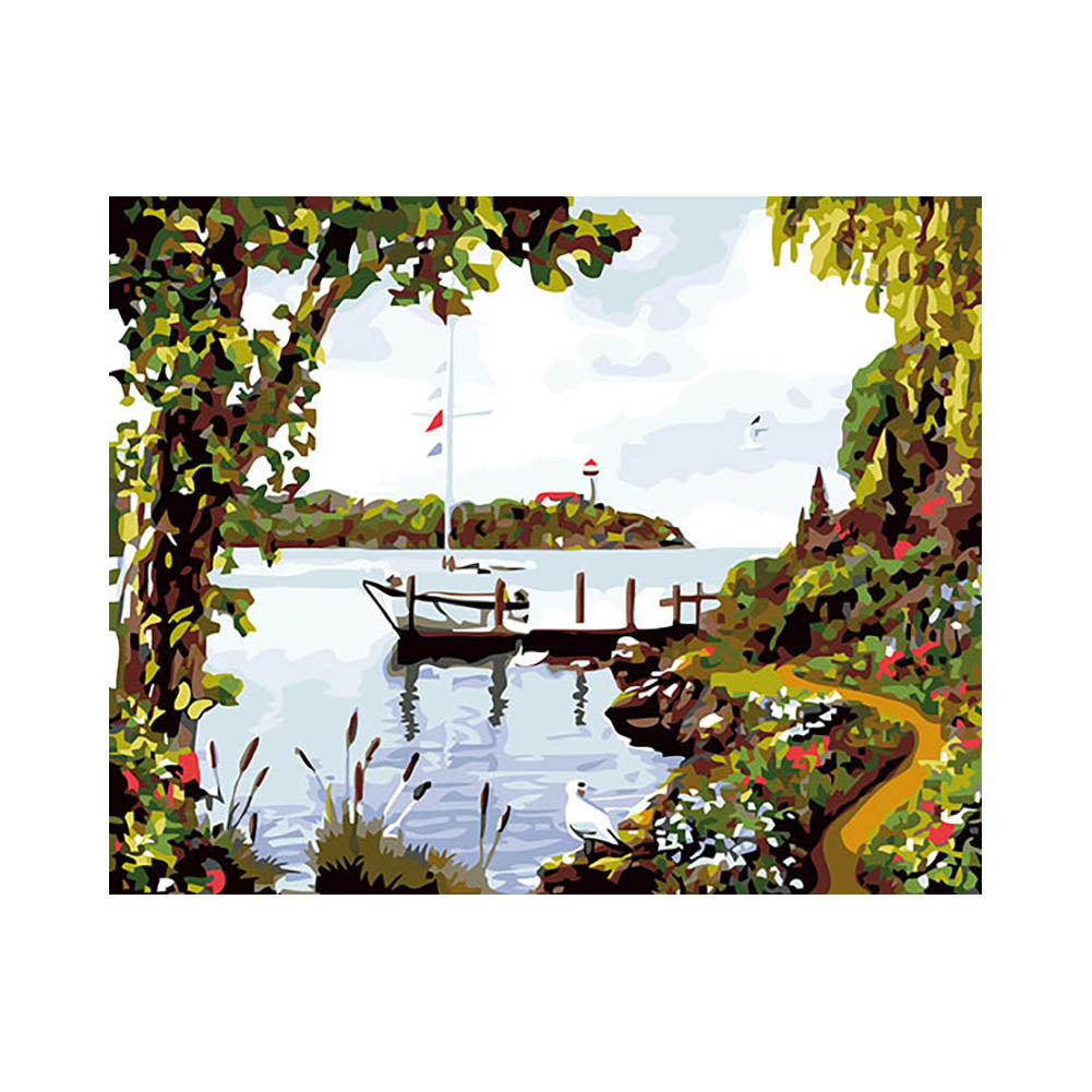 Peaceful Garden Harbor - 40x50 cm paint by numbers kit
