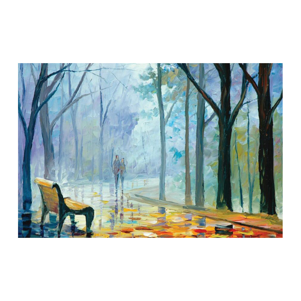 Rainy Park Solitude - 40x50 cm paint by numbers kit