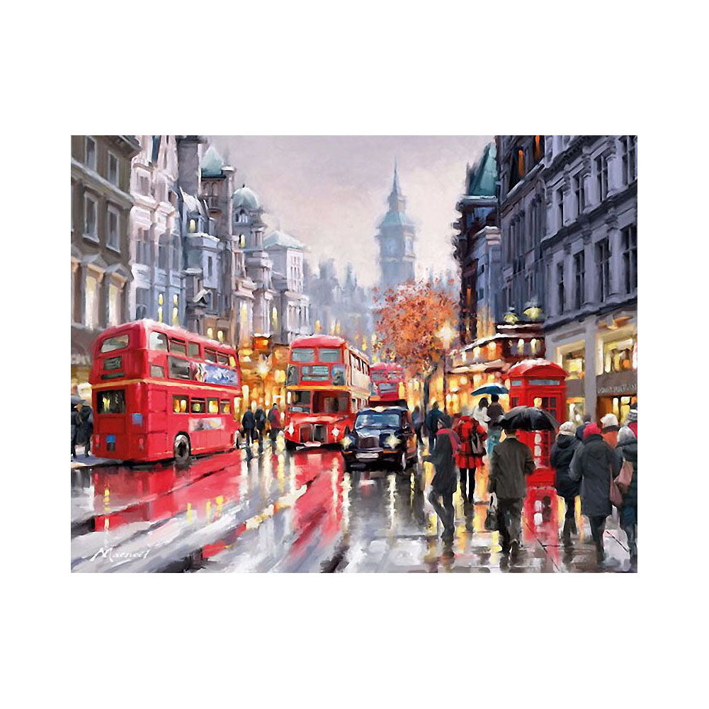 London Rainy Street - 40x50 cm paint by numbers kit