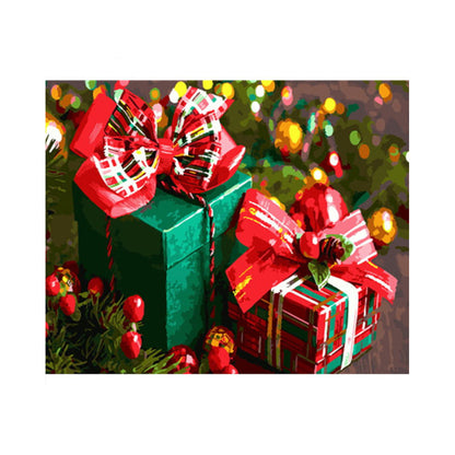 Festive Christmas Gift Boxes - 40x50 cm paint by numbers kit