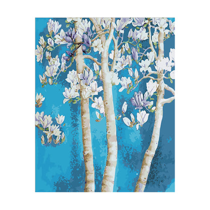 White Magnolia Blossoms - 40x50 cm paint by numbers kit